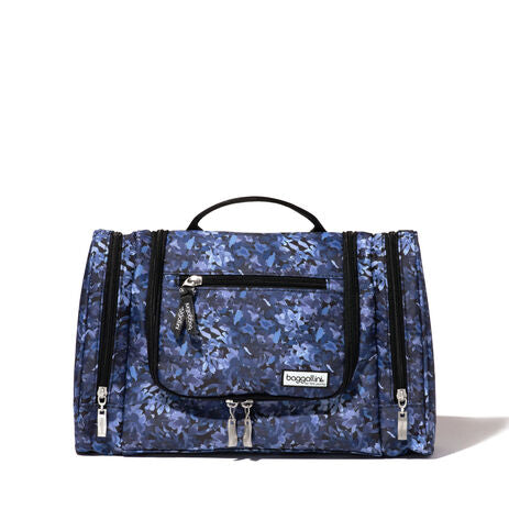 Baggallini Hanging Toiletry Kit Indigo Petal