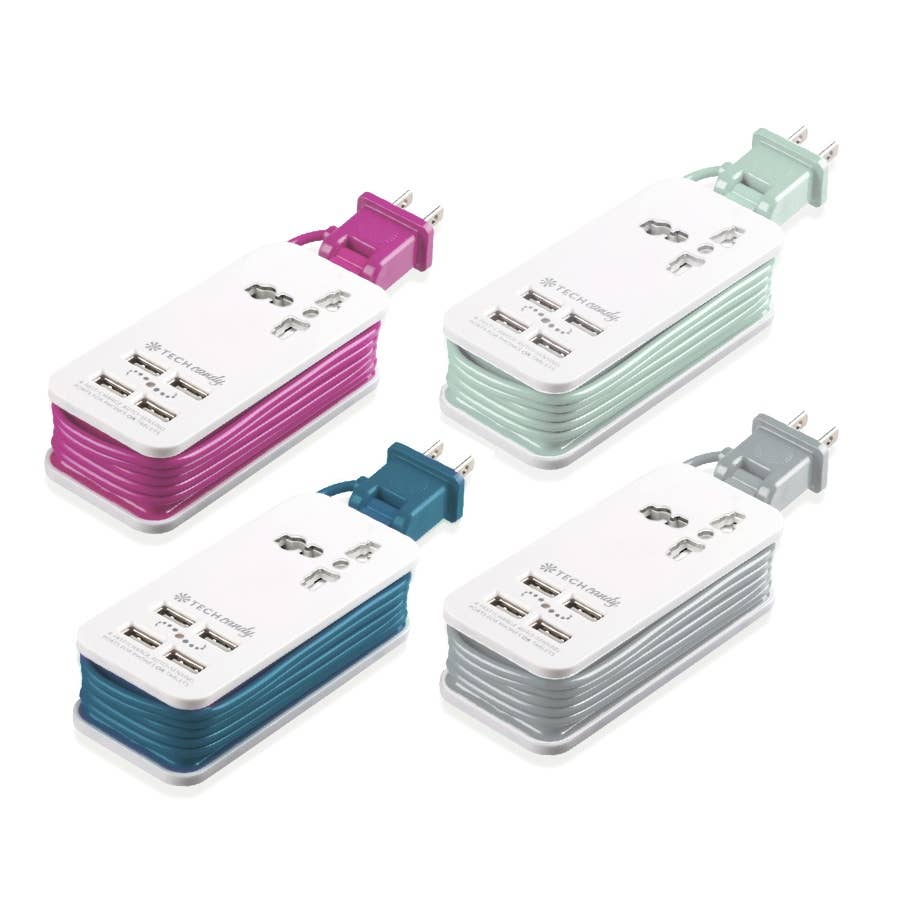 Tech Candy - Power Trip Outlet + Usb Travel Charging Station- $39.99