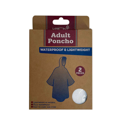 On Sale- Max-Link Solutions Ltd - Adult Poncho 127 x 100cm, PE Material, re-usable