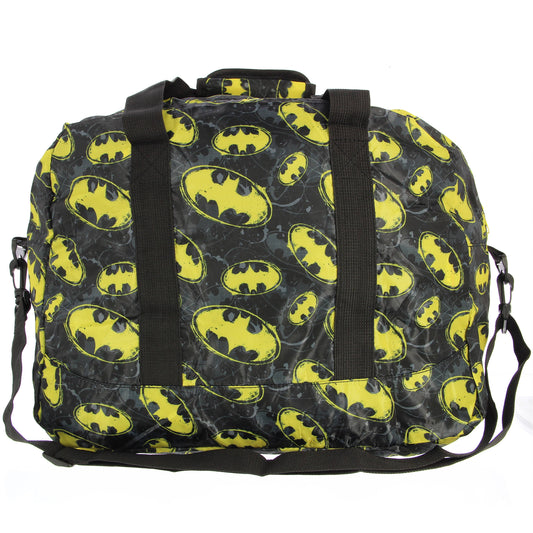 On Sale- Beyondtrend - DC Batman Packaway Packable Duffle Bag Holiday Travel Vacation Summer