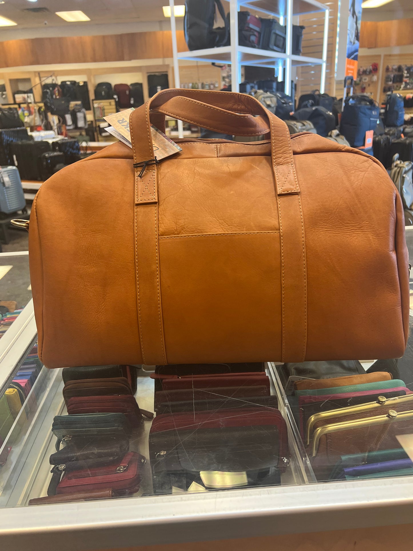 DayTrekr Leather Club Bag (SKU 771-1302) Tan