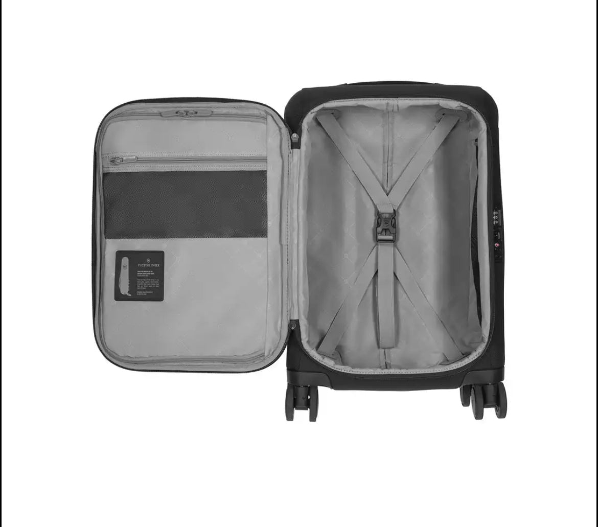 Victorinox Connex Frequent Flyer Softside Carry-On Spinner Cabin Case (Black)