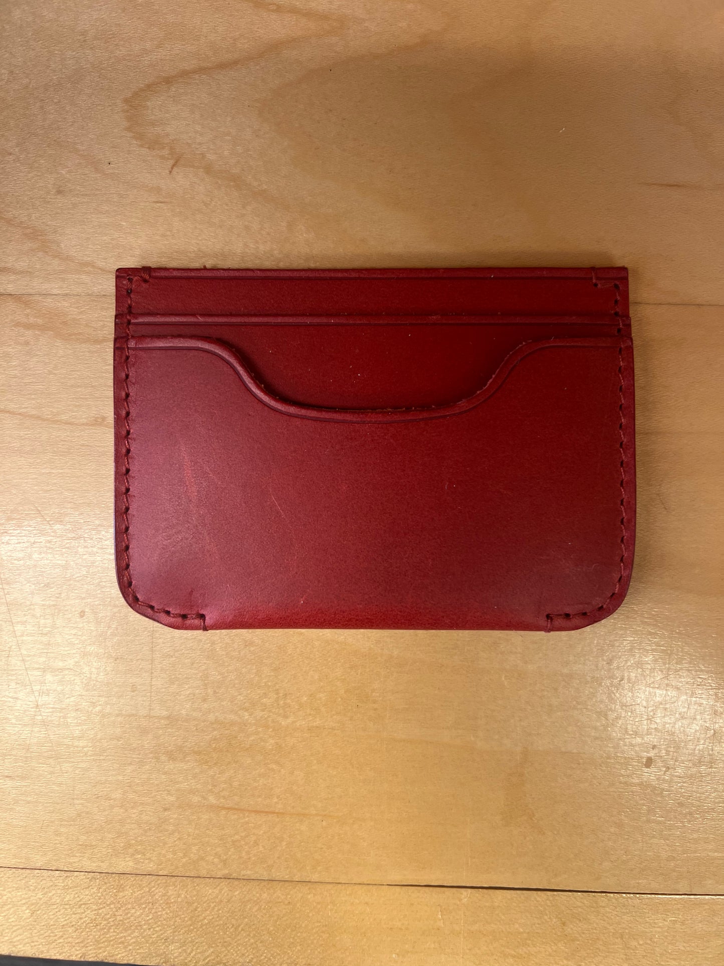 Bosca ITALO Front Pocket Card Case Wallet (in Red, only one left) Red