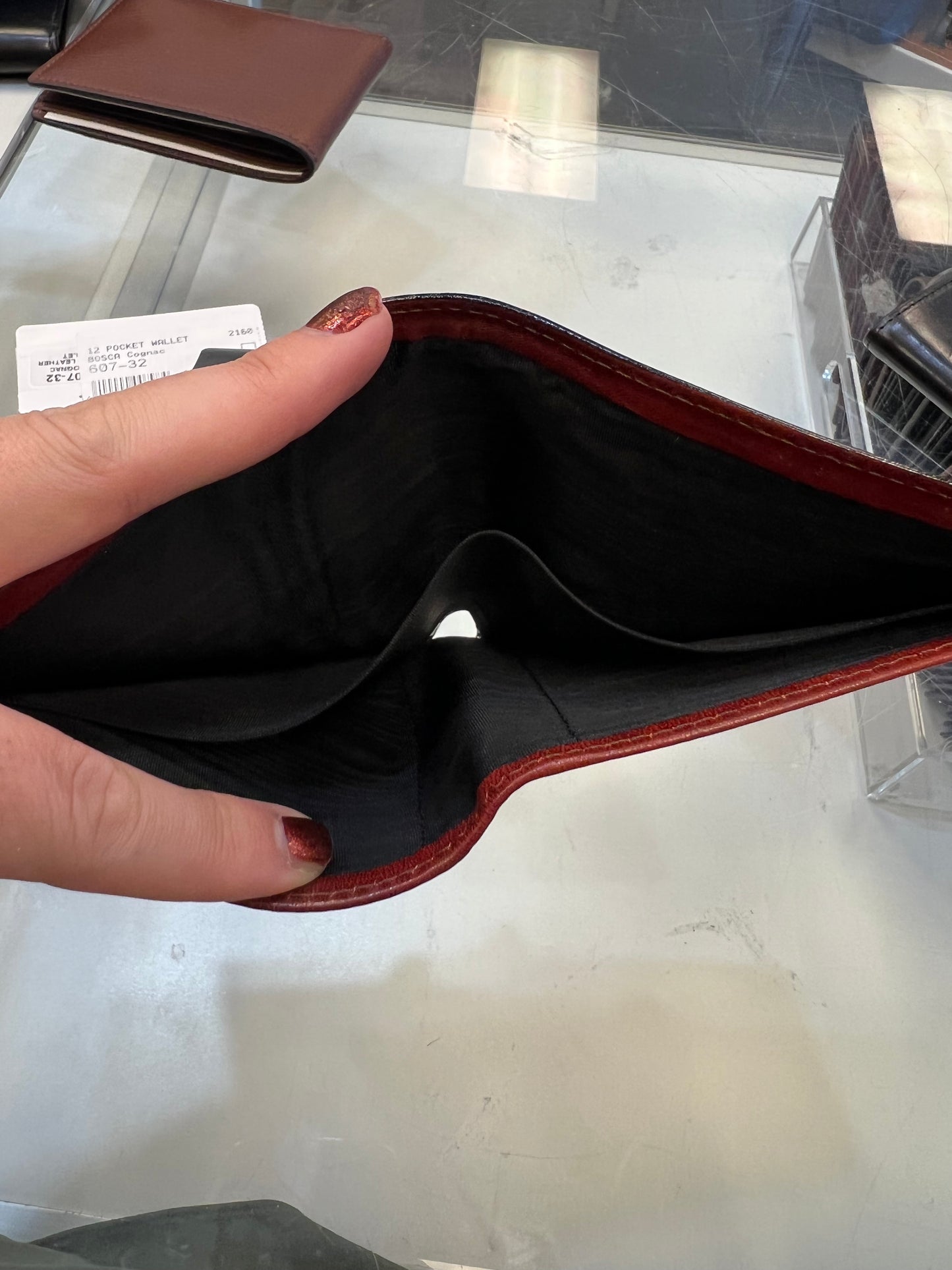 Bosca 12 Pocket Leather Wallet