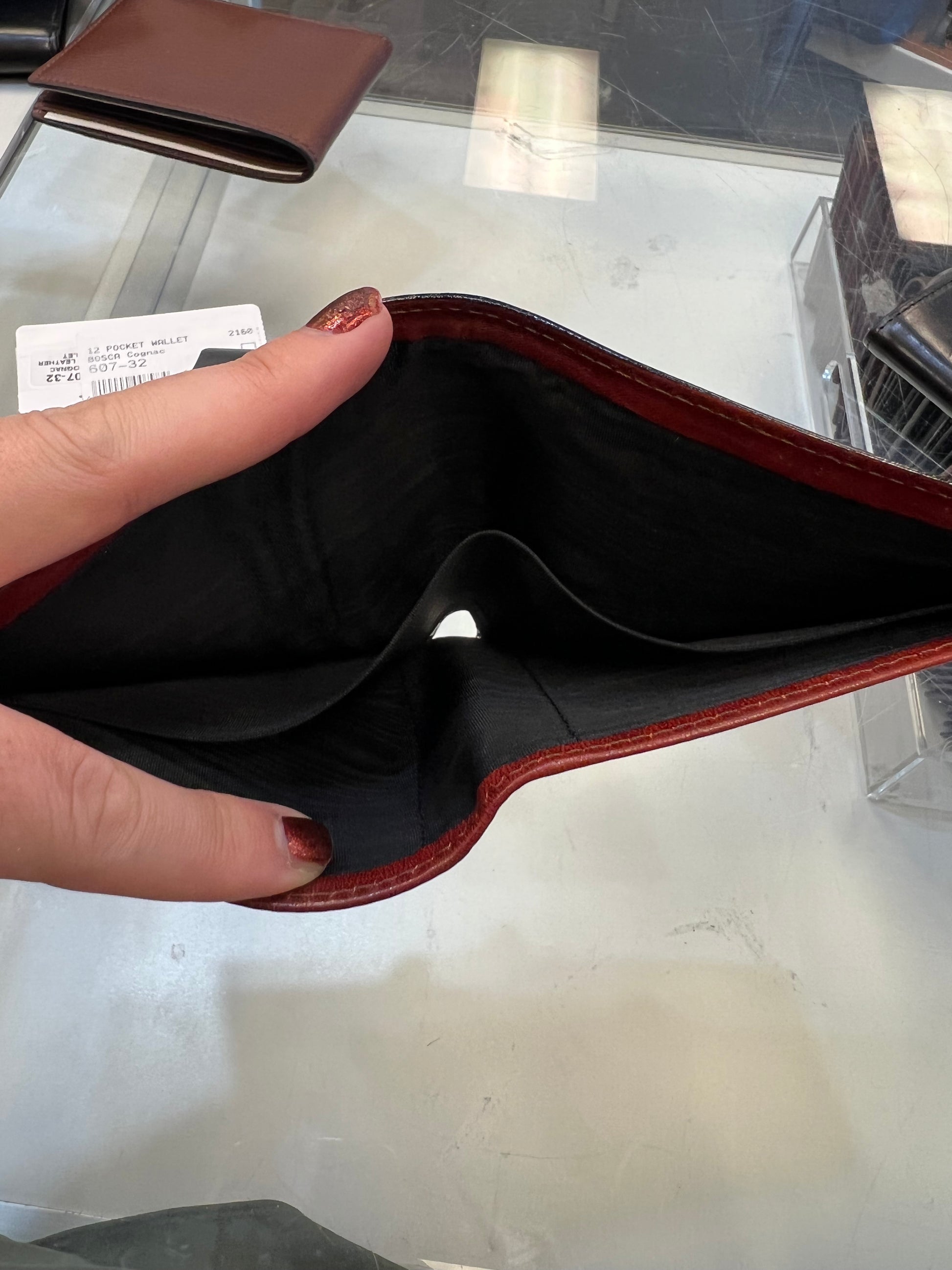 Bosca 12 Pocket Leather Wallet