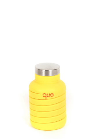 Que Bottle- 20 oz Collapsible Water Bottle Citrus Yellow