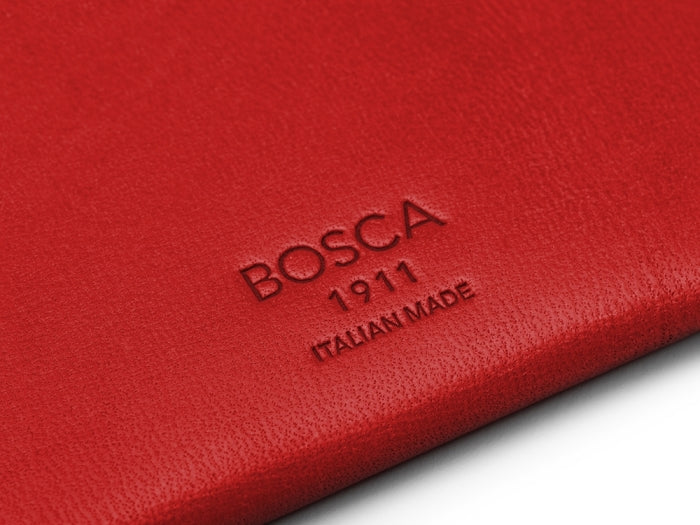 Bosca ITALO Front Pocket Card Case Wallet (in Red, only one left)