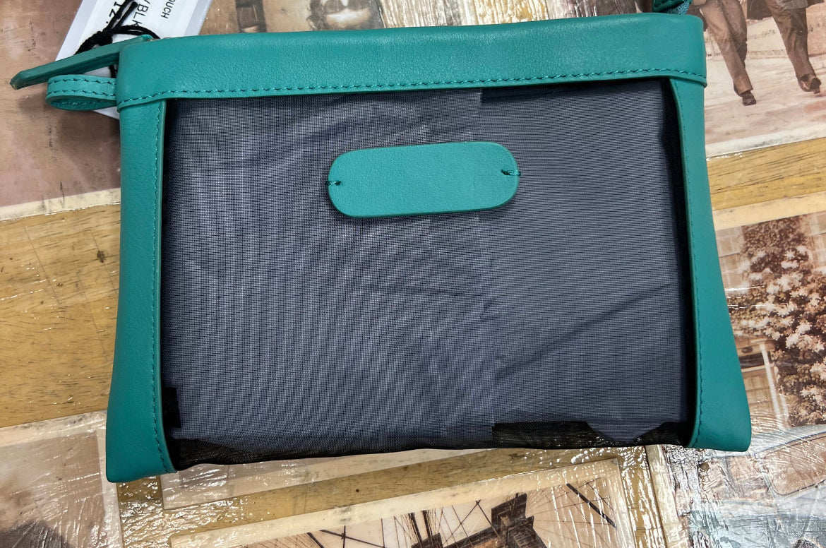 ili New York Small Mesh Pouch (Turquoise/Black)