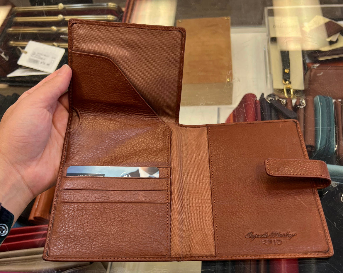 Osgoode Marley Passport/Ticket Leather Wallet- 1246