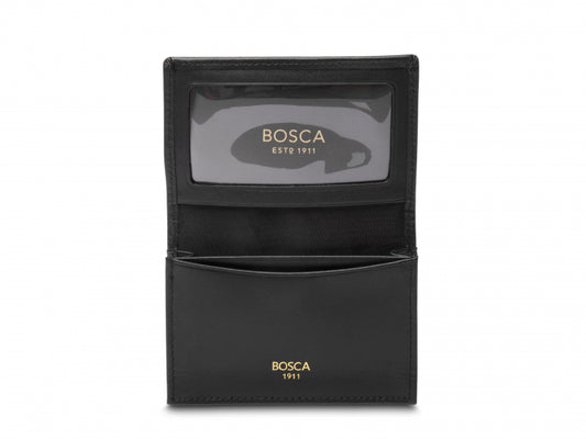 Bosca Saffiano Full Gusset Leather Wallet Black