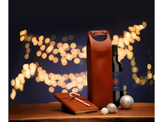 Bosca Vachetta Wine Bag Brown
