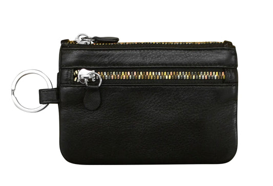 ili New York RFID Leather Coin Purse Wallet- 6457