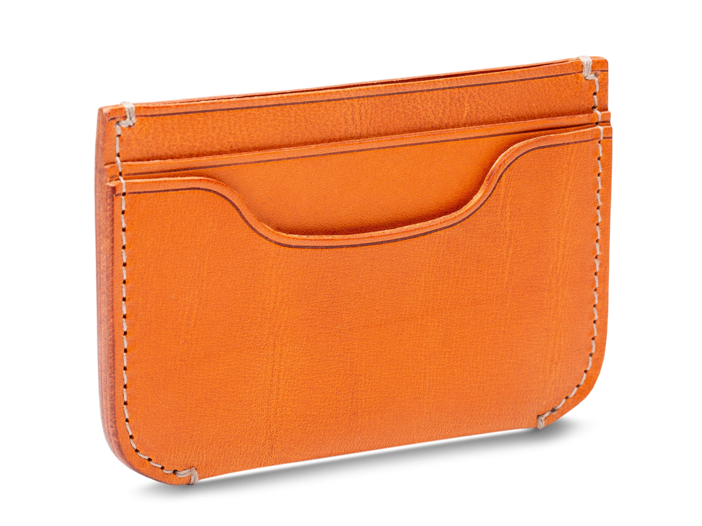 Bosca Leather Italio Front Pocket Card Case (in Saddle, last one in stock!)