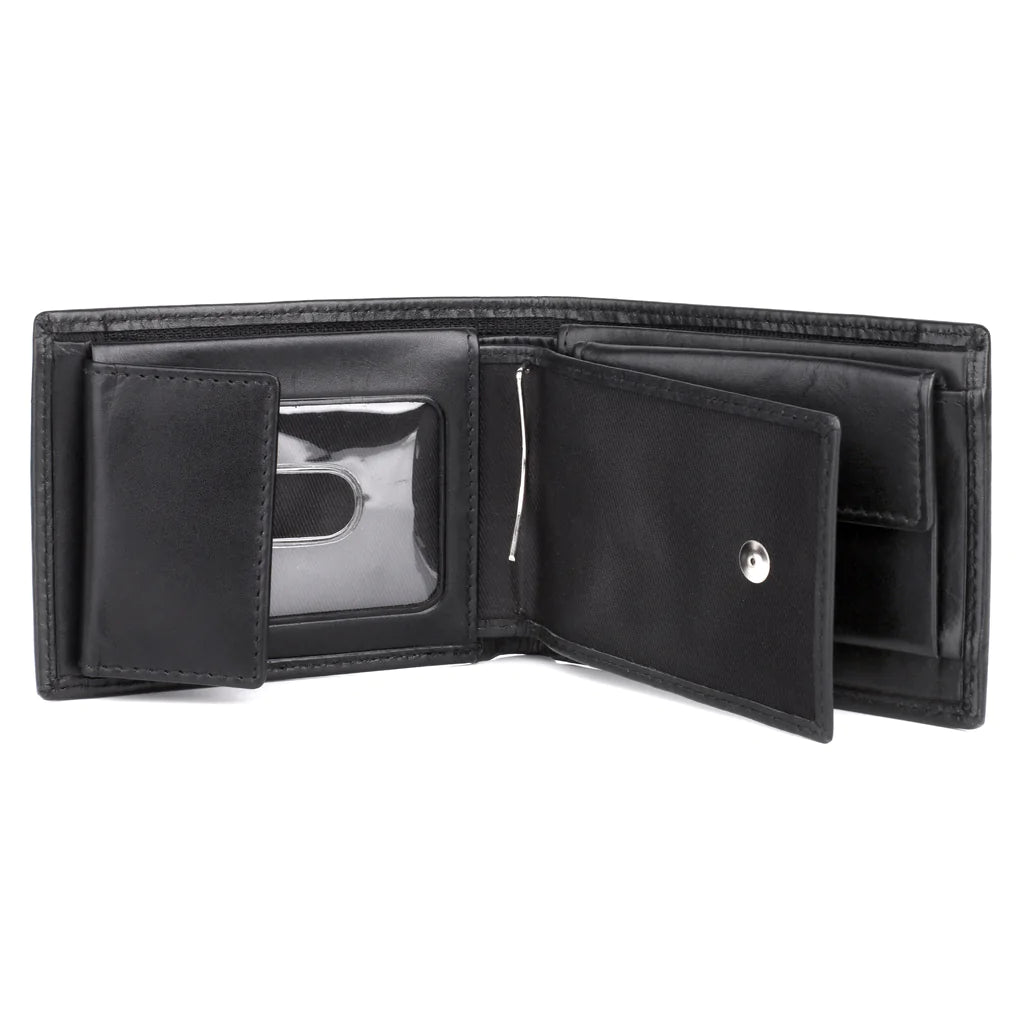 Dopp® Leather Regatta RFID Convertible Billfold Wallet with Zippered Bill Compartment