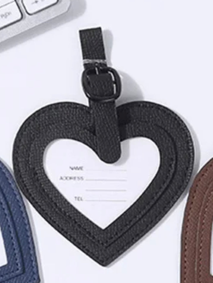 Luggage Tag- Heart- $4.00