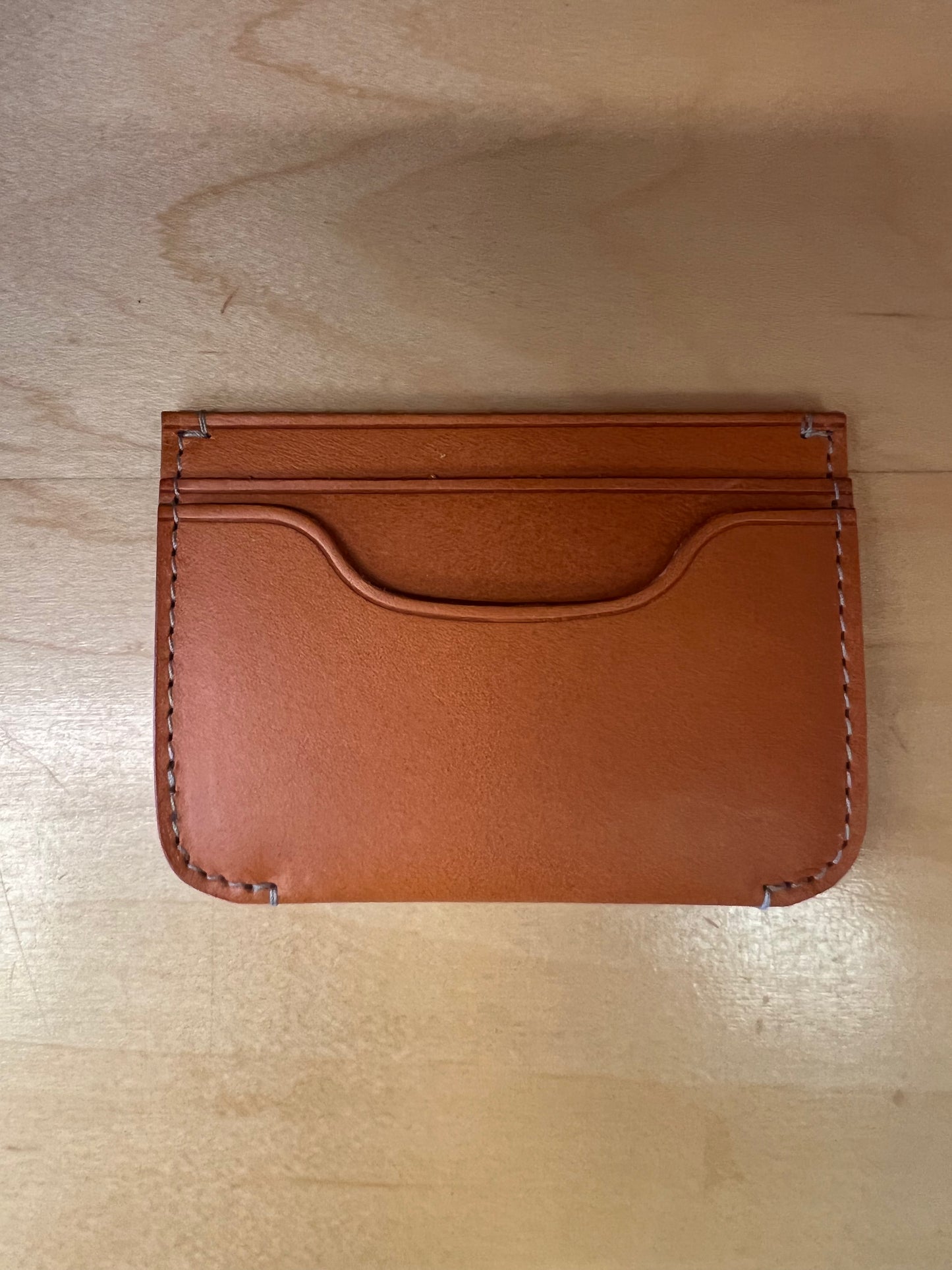 Bosca Leather Italio Front Pocket Card Case (in Saddle, last one in stock!)