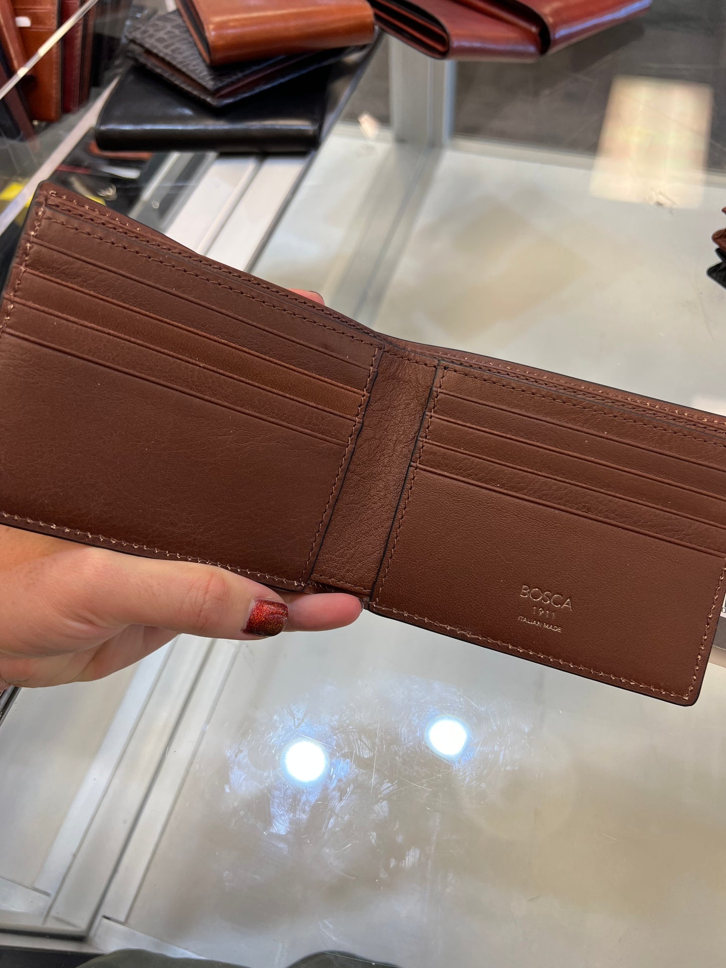 Bosca Navayo 8 Pocket Deluxe Leather Wallet