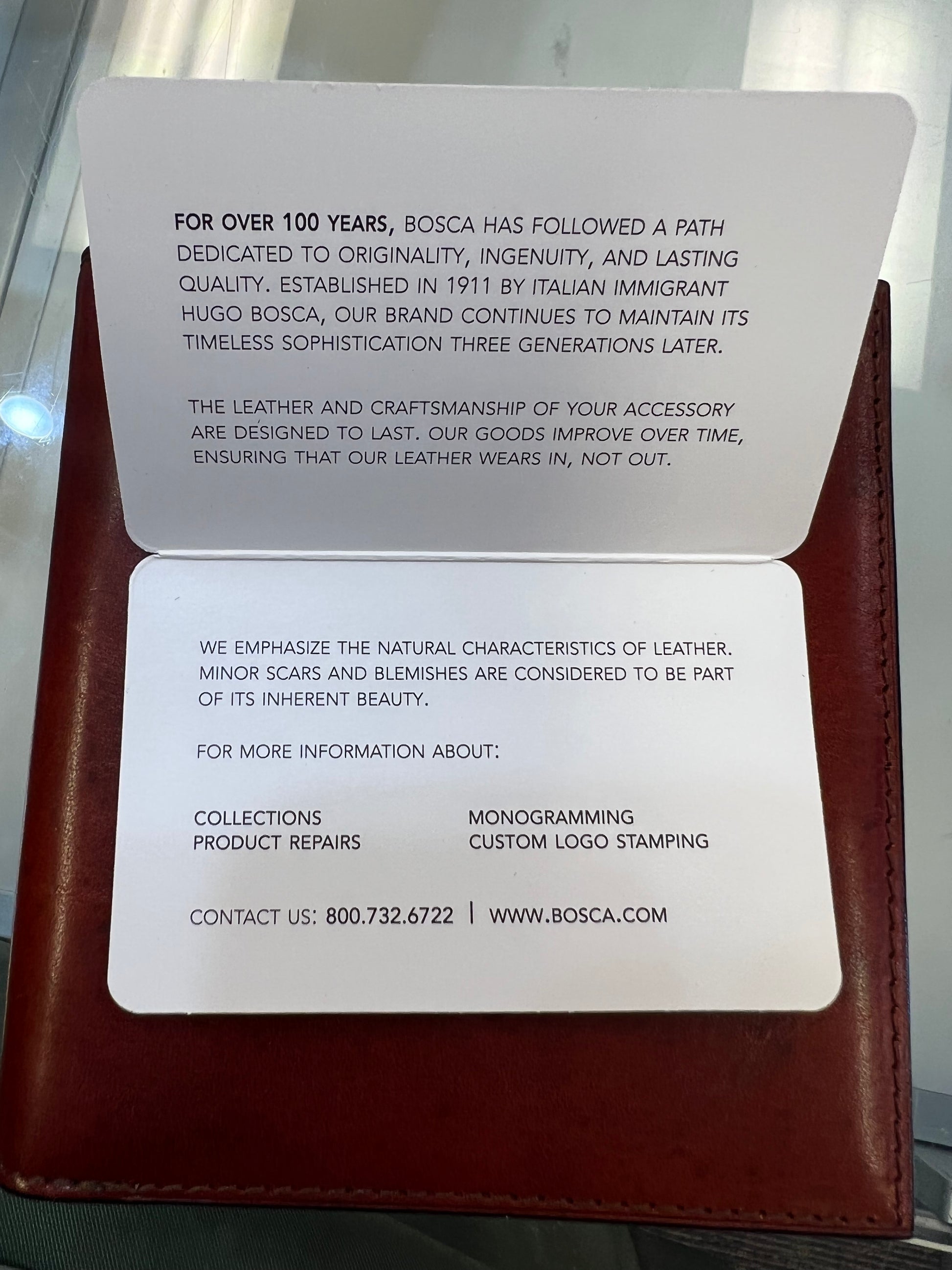 Bosca 12 Pocket Leather Wallet