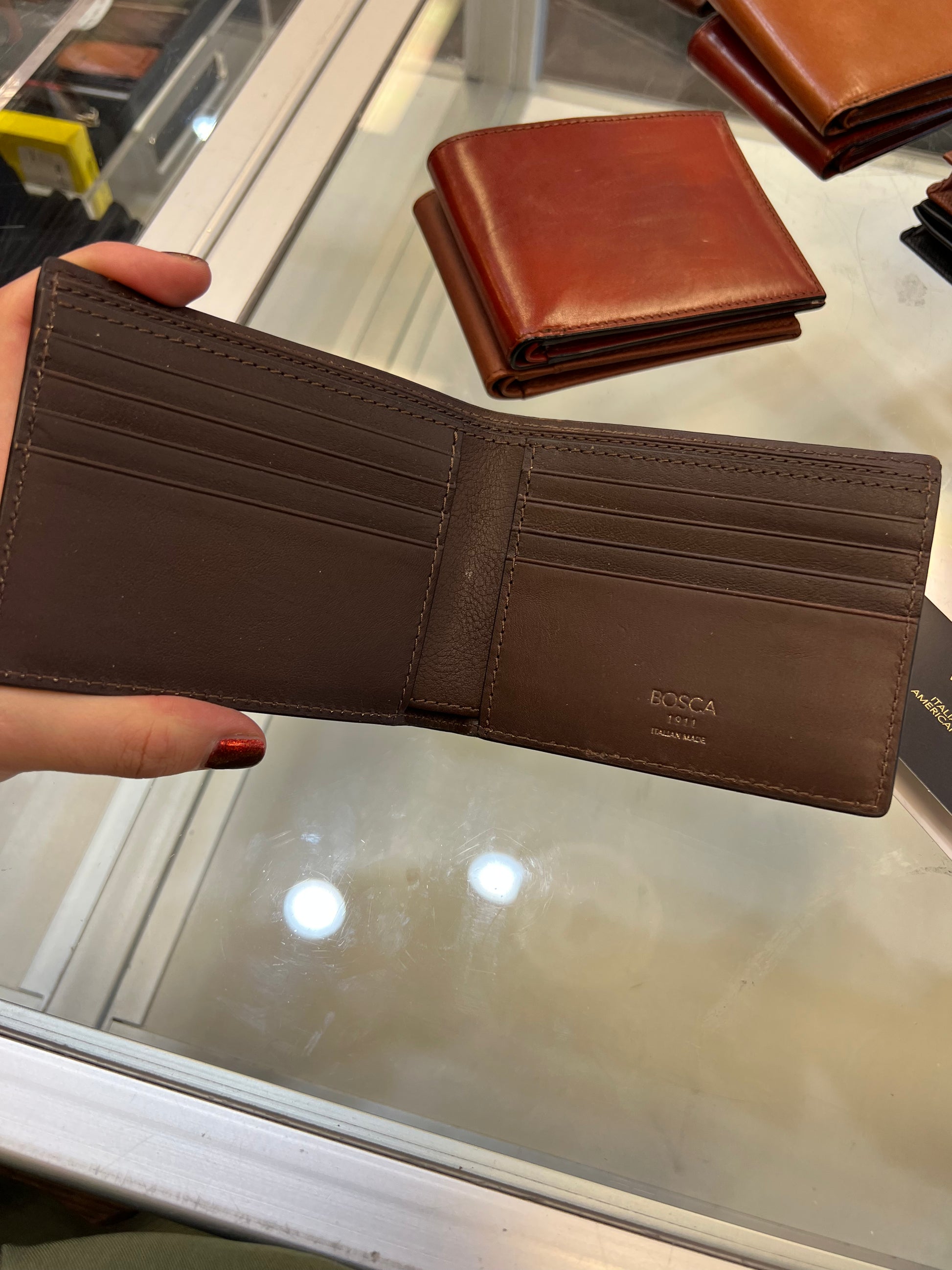 Bosca Navayo 8 Pocket Deluxe Leather Wallet