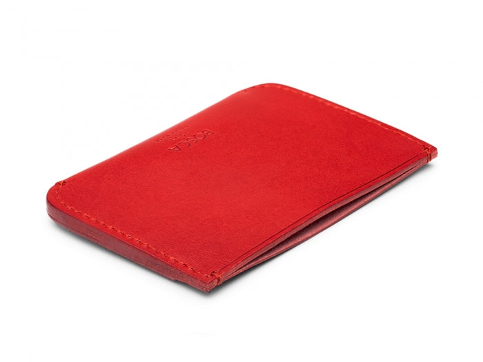 Bosca ITALO Front Pocket Card Case Wallet (in Red, only one left)