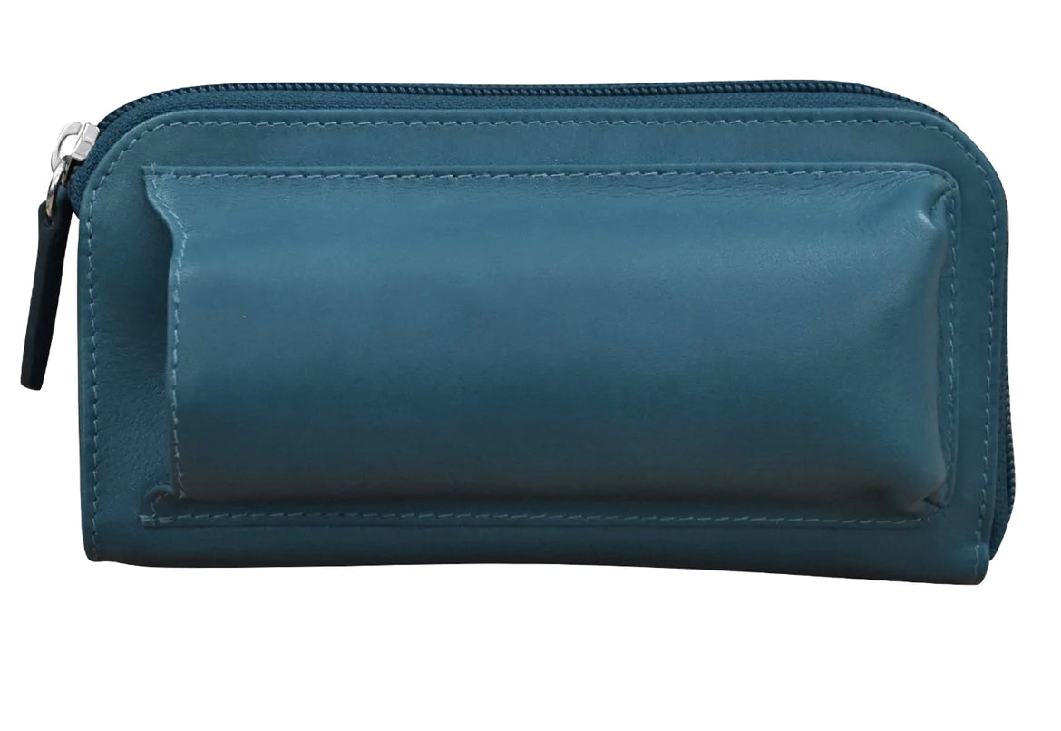 ili New York Leather Eyeglass Flap - 6303 Jeans Blue