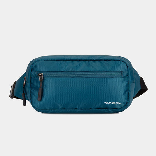 Travelon World Travel Essentials RFID Convertible Sling/Waist Pack Teal