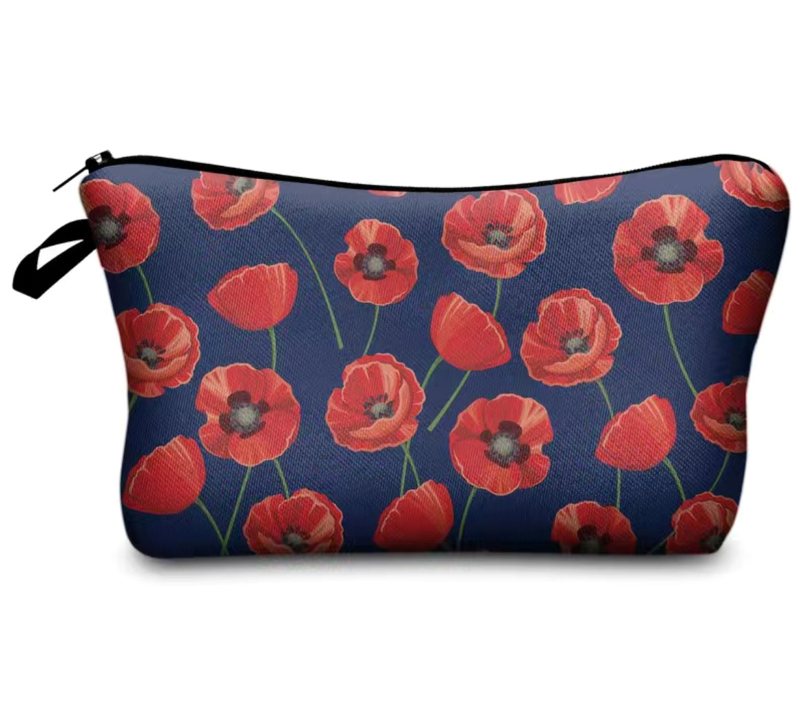 Zippered Pouch Poppy