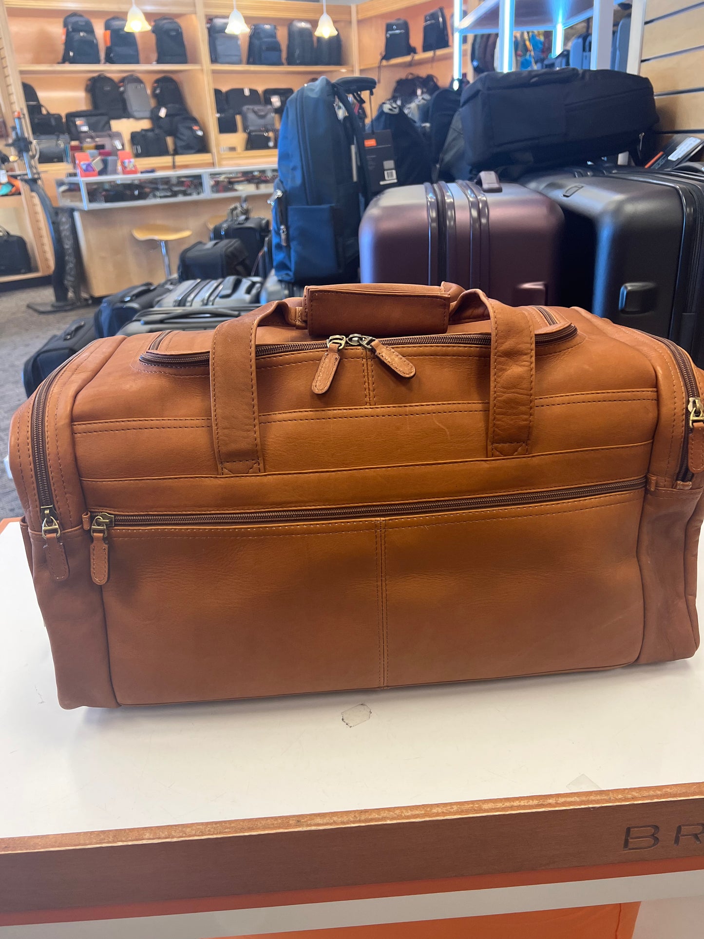 Dorado Vaquetta Leather 21" Zippered Duffel Bag