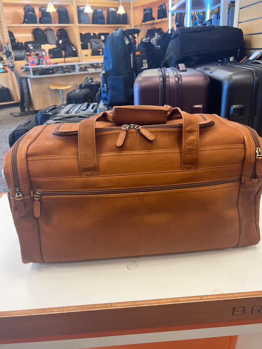 Dorado Vaquetta Leather 21" Zippered Duffel Bag