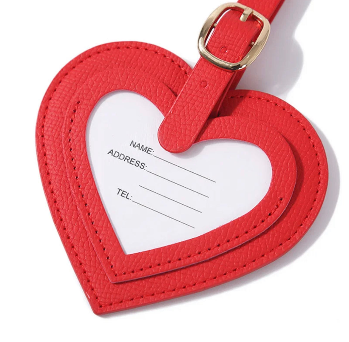 Luggage Tag- Heart- $4.00