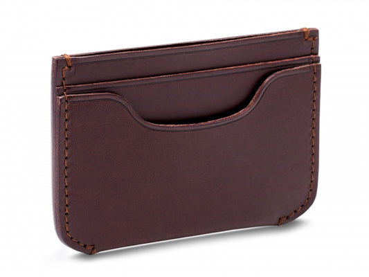 Bosca Italio Card Case Leather Wallet Dark Brown