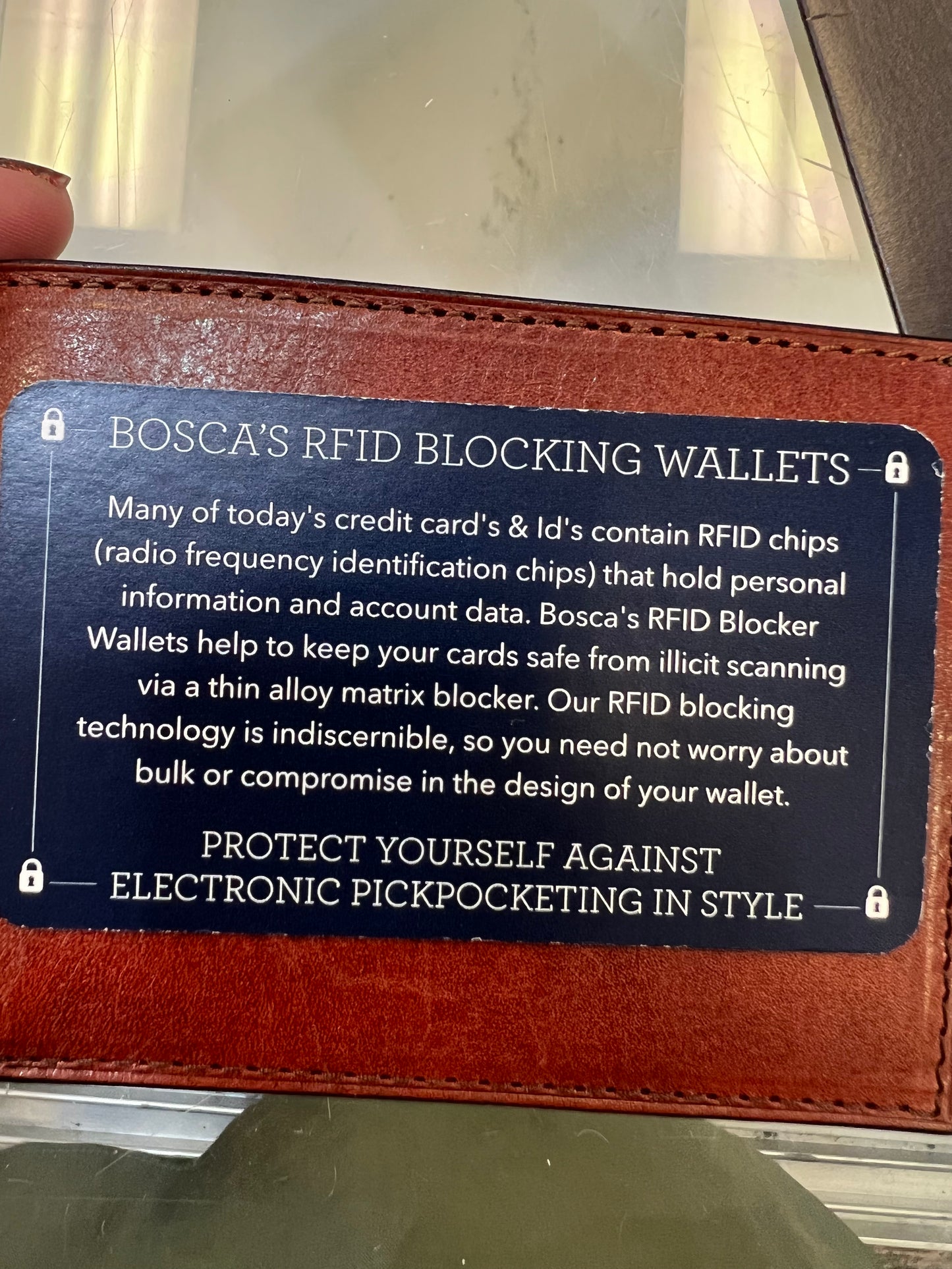 Bosca Bifold Leather Wallet