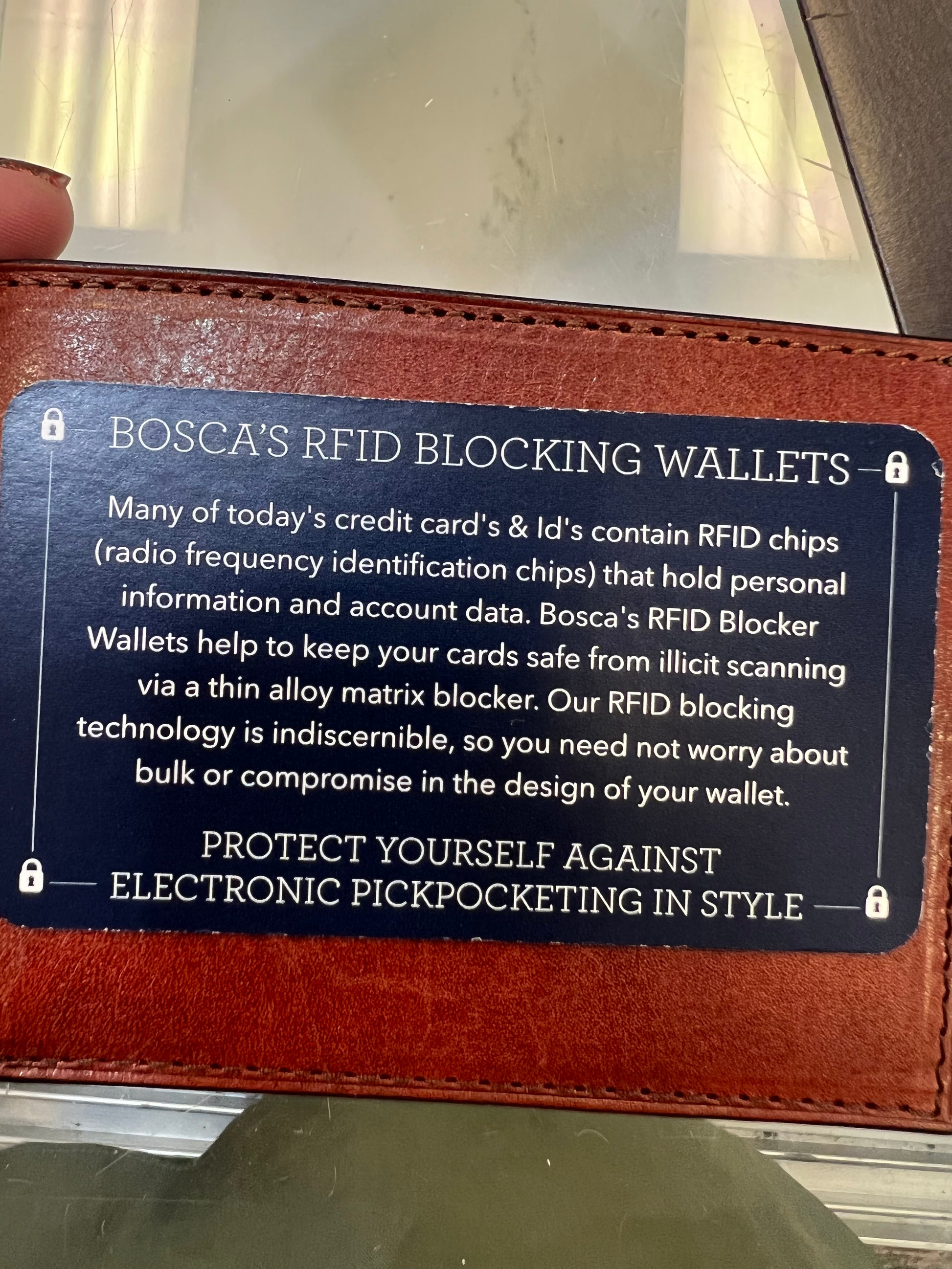 Bosca Bifold Leather Wallet