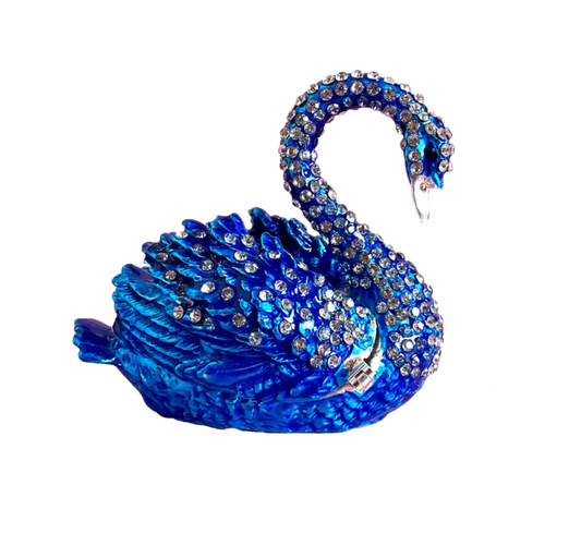 Ring/Trinket Keeper- Swan Royal Blue