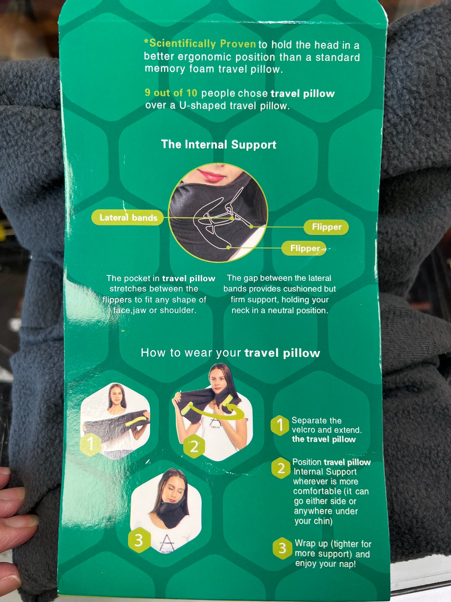 Travel foldable neck pillow- $20