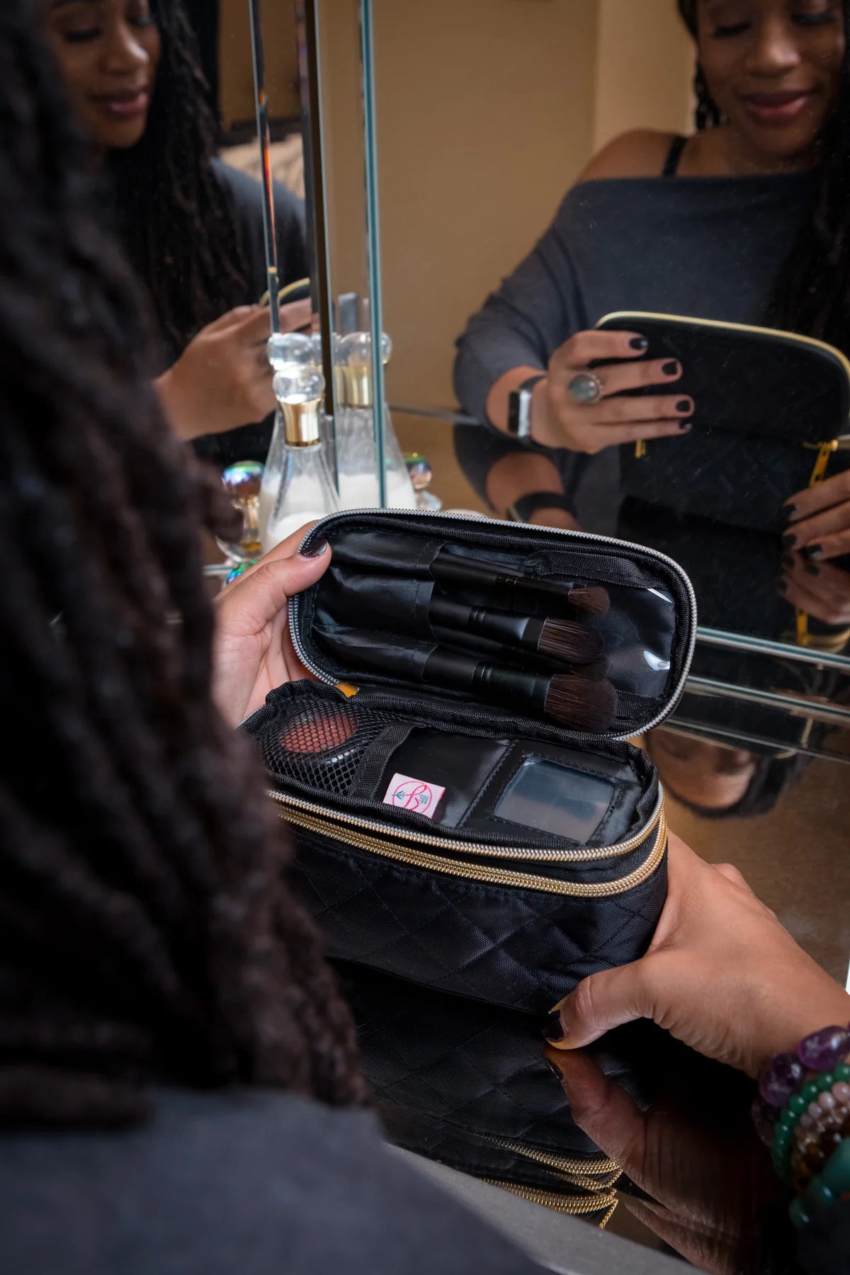 Ms. Jetsetter Makeup Case- $9.99
