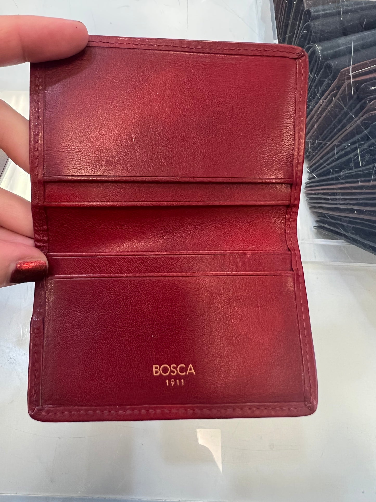 Bosca Dolce RFID Card Case Leather Wallet