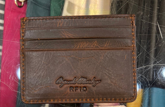 Osgoode Marley RFID Card Case Leather Wallet - 1307 Brown