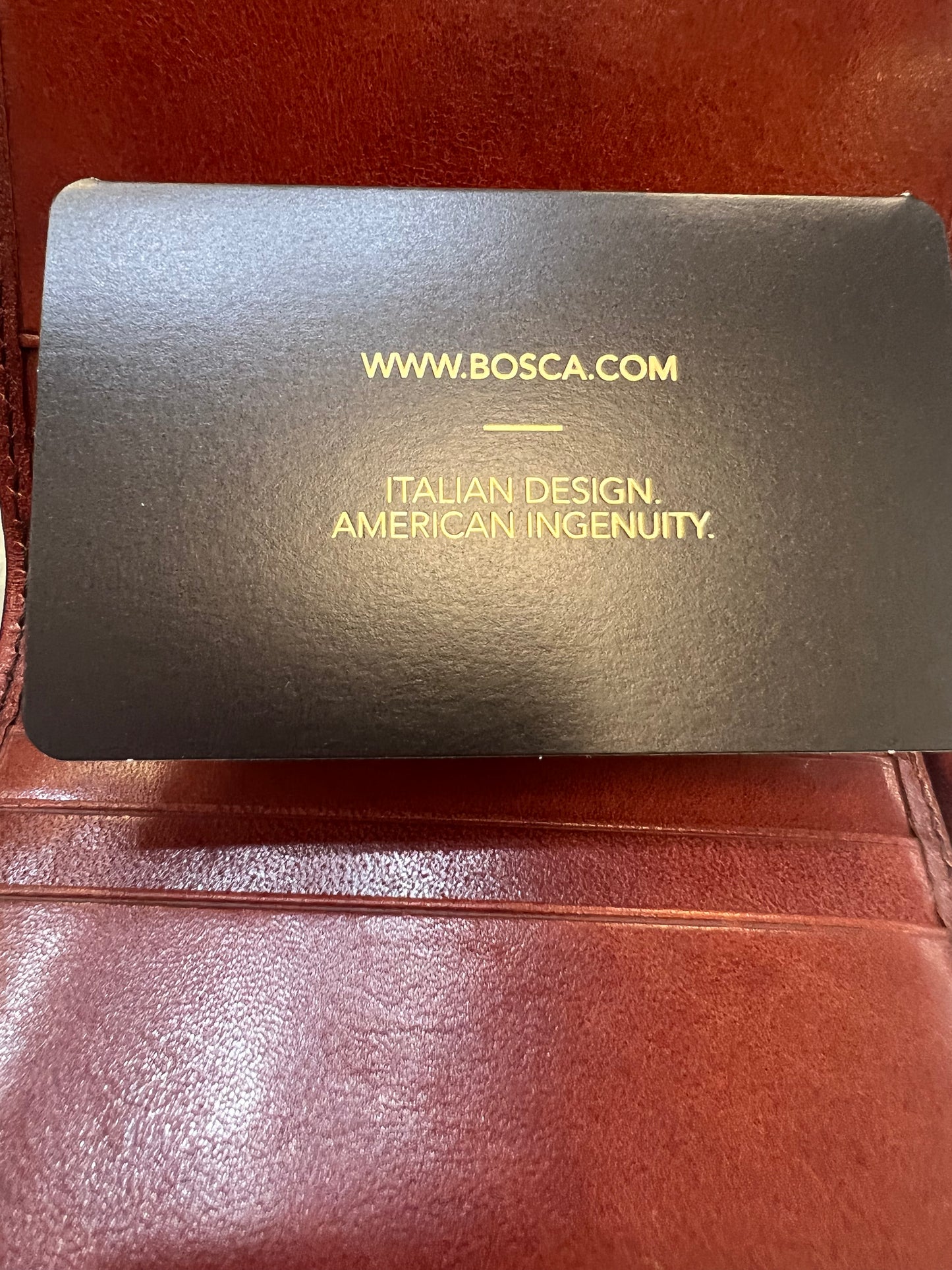 Bosca Double ID Trifold RFID Leather Wallet