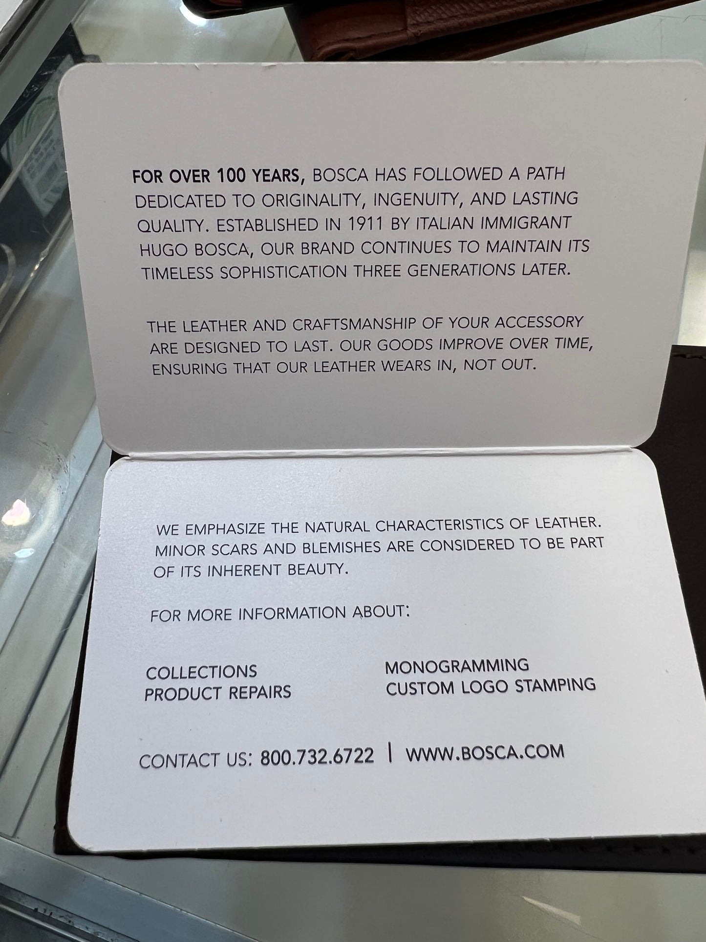 Bosca Navayo Small Bifold Leather Wallet