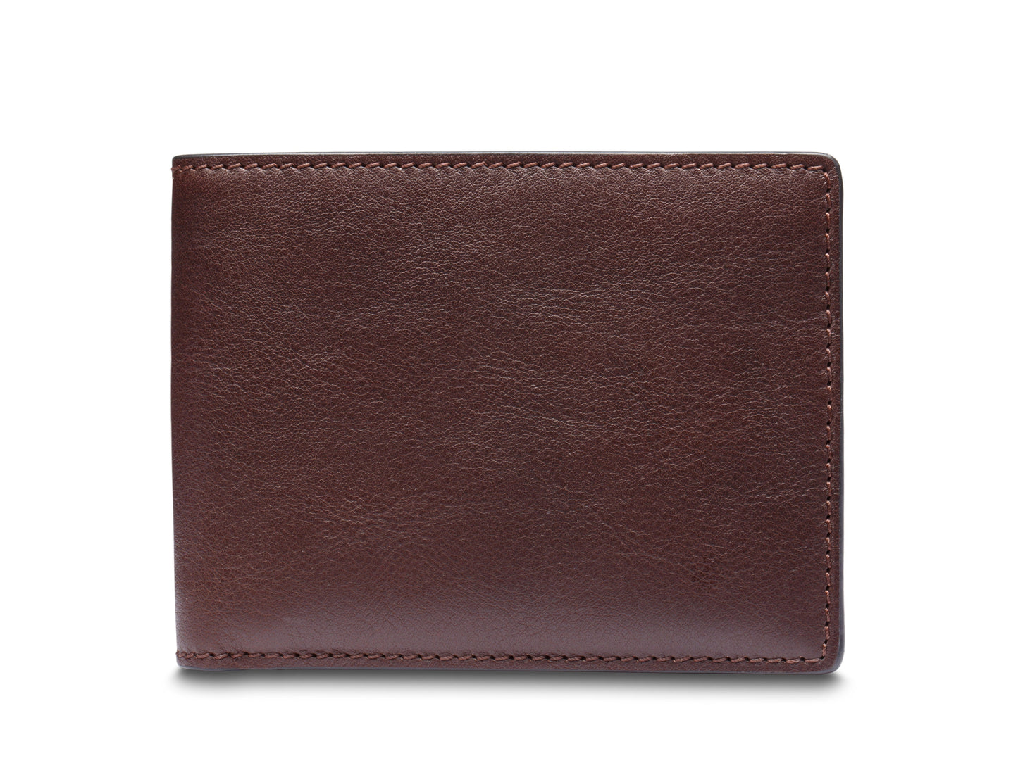 BOSCA Navayo Italia Leather Calling Card Case wallet Dark Brown