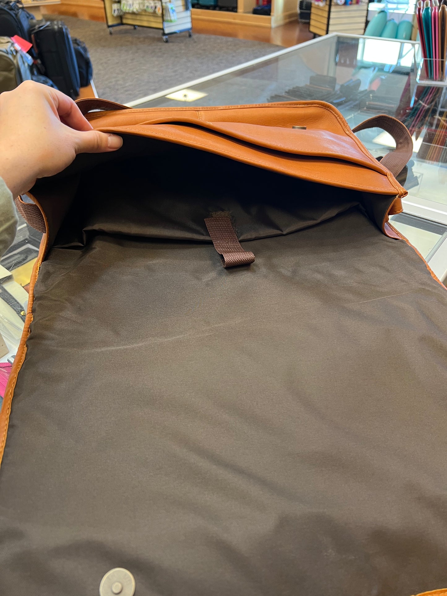 Leather Messenger Bag