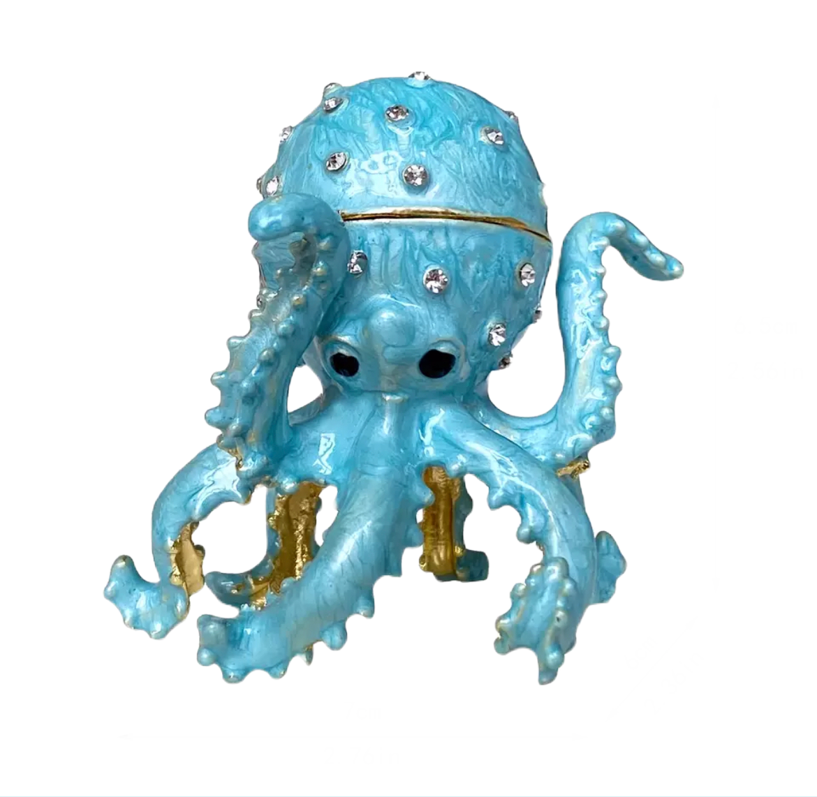 Ring/Trinket Treasure Keeper- Octopus Blue