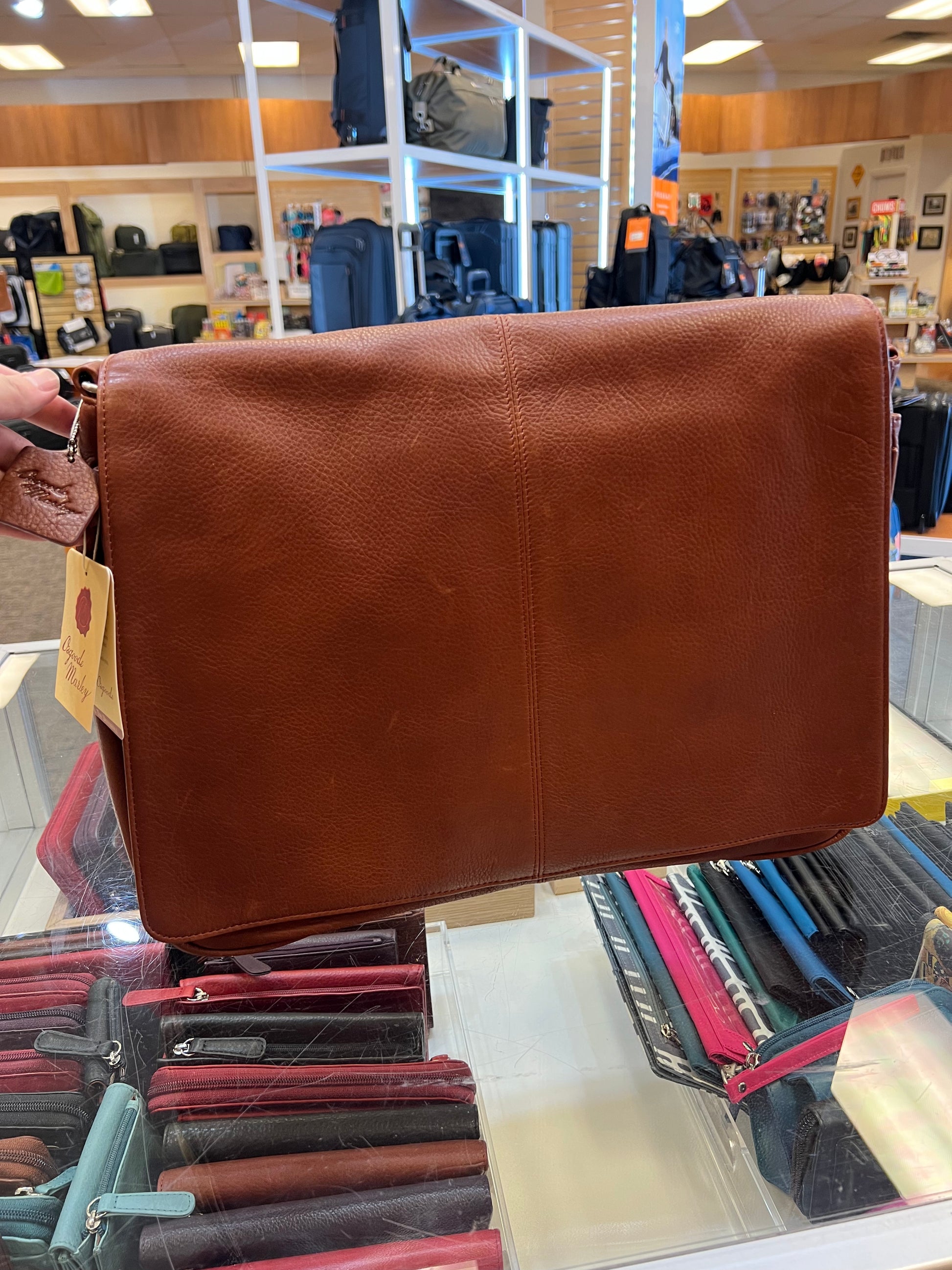 Osgoode Marley Leather Messenger Bag- 6008