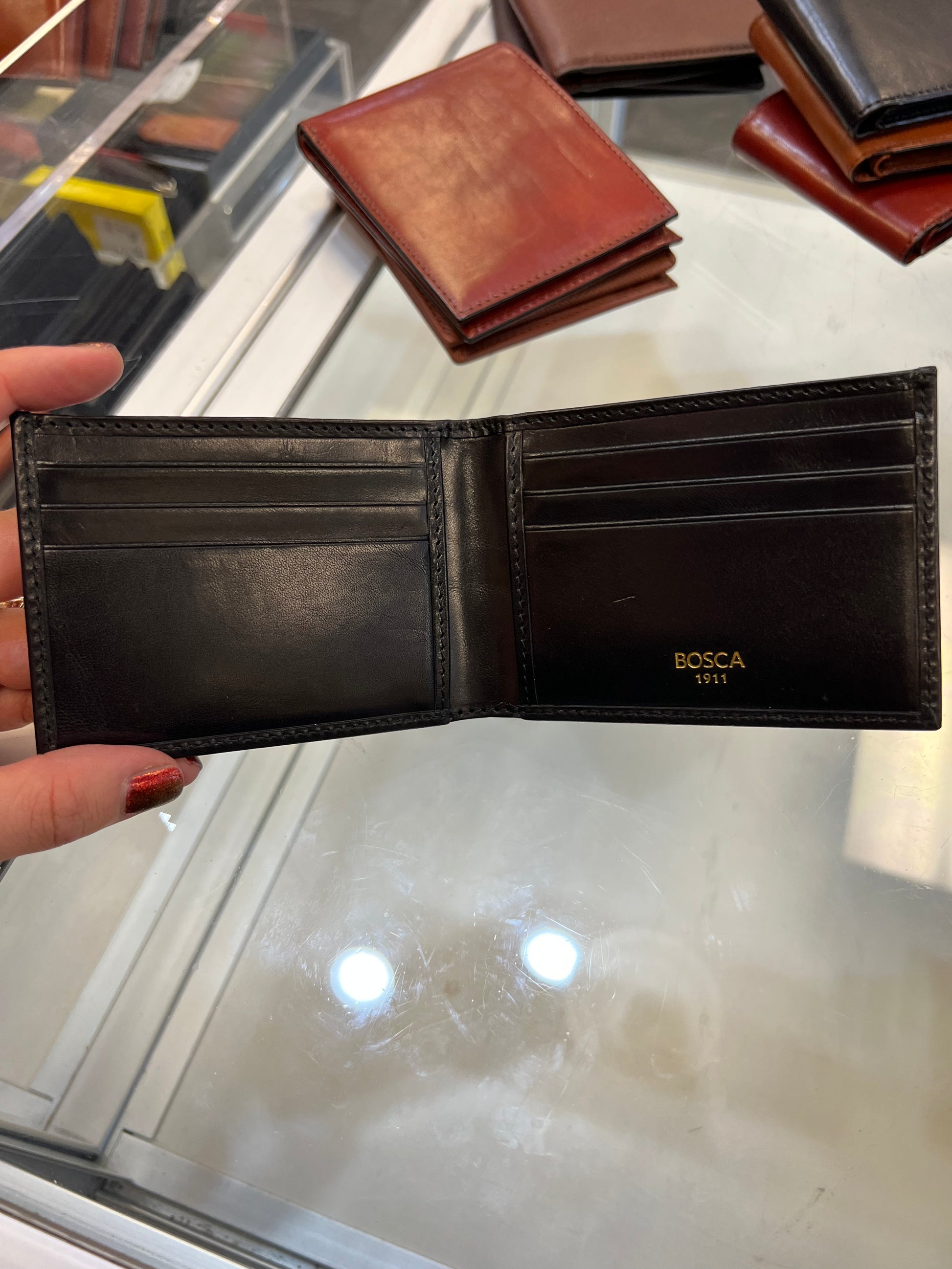 Bosca Bifold Leather Wallet