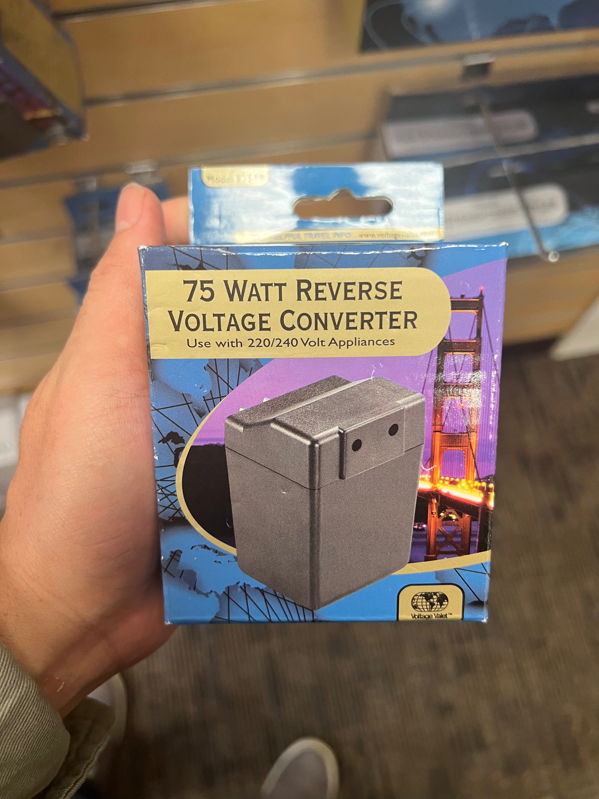 Voltage Valet 75 Watt Reverse Converter Black