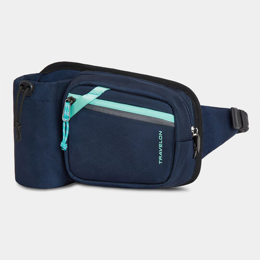 Travelon RFID Greenlander Waist Pack/Fanny Pack GALAXY BLUE