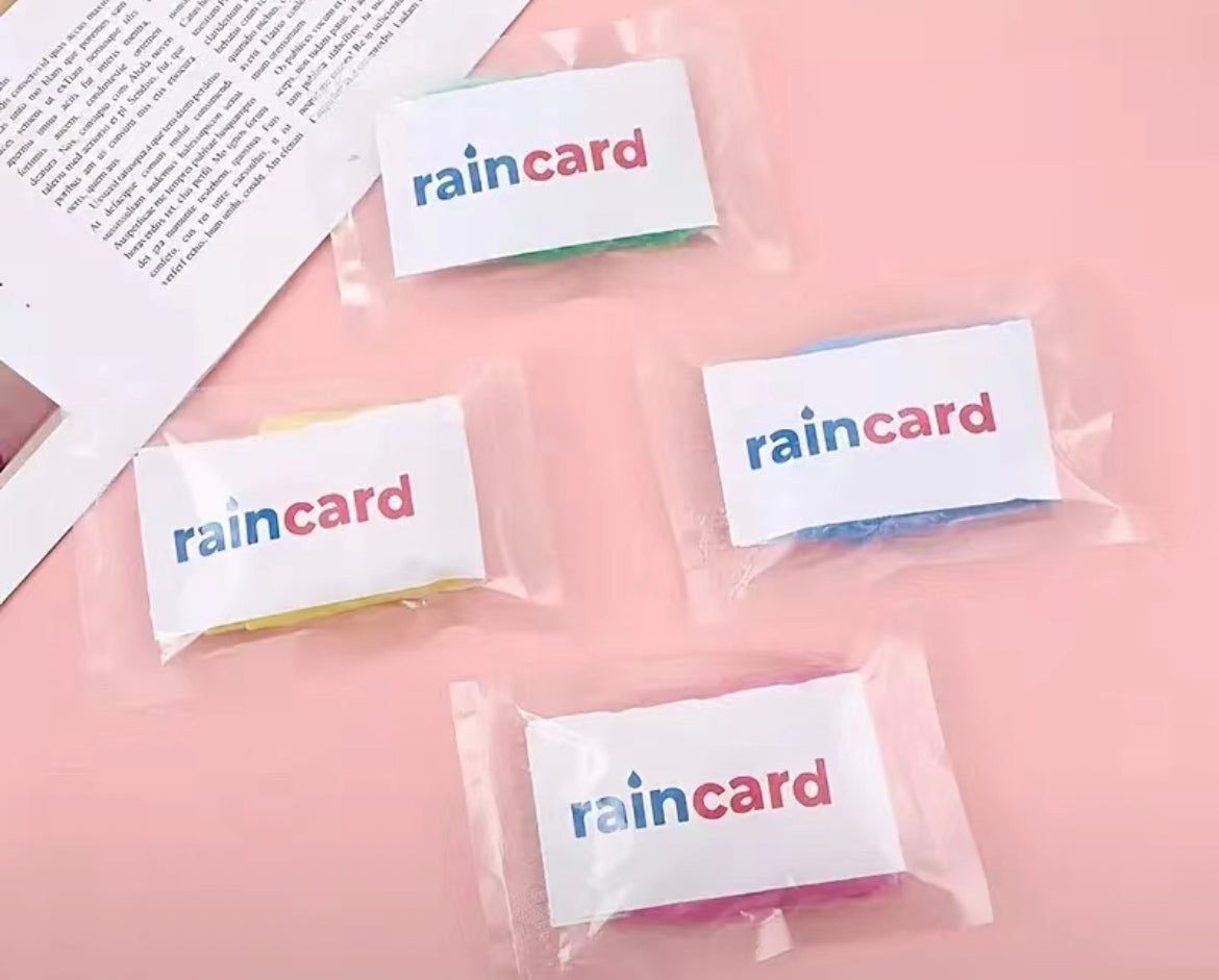 Rain Card Poncho - 1 piece