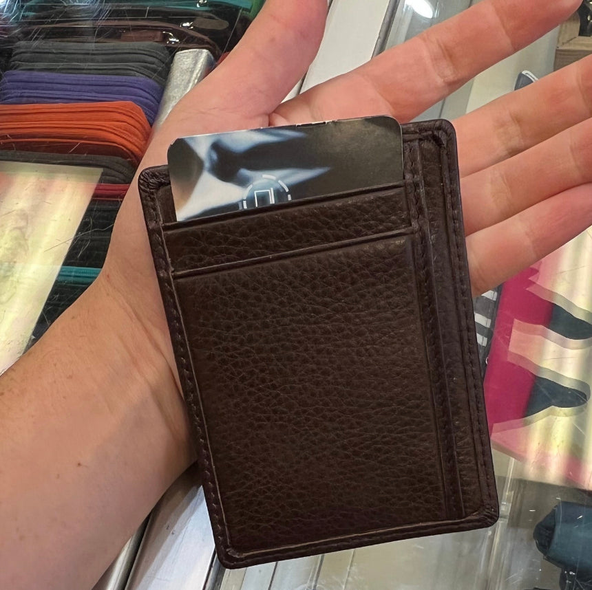 Osgoode Marley RFID Money Clip Leather Wallet (Espresso)
