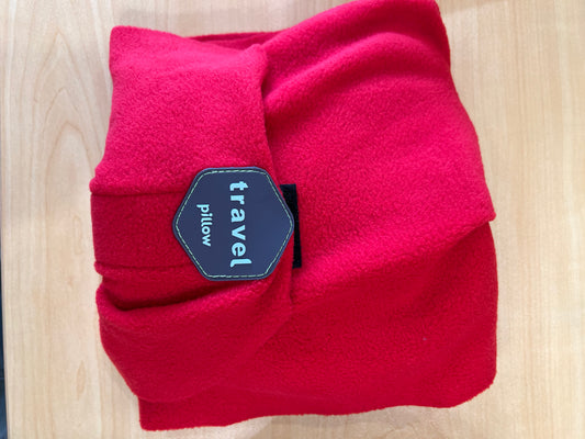Travel foldable neck pillow- $20 Red